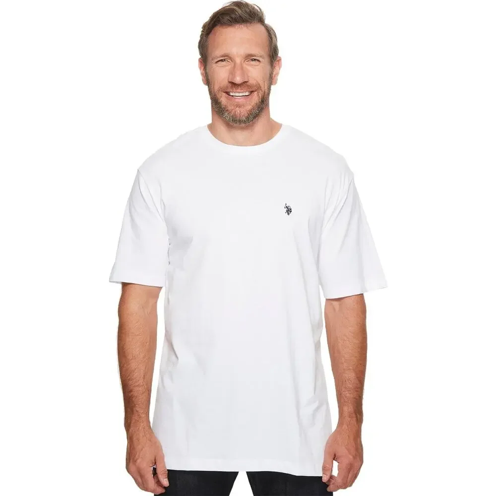 U.S. Polo Assn. Men Big-Tall Crew Neck Small Pony T-Shirt White Size 2X